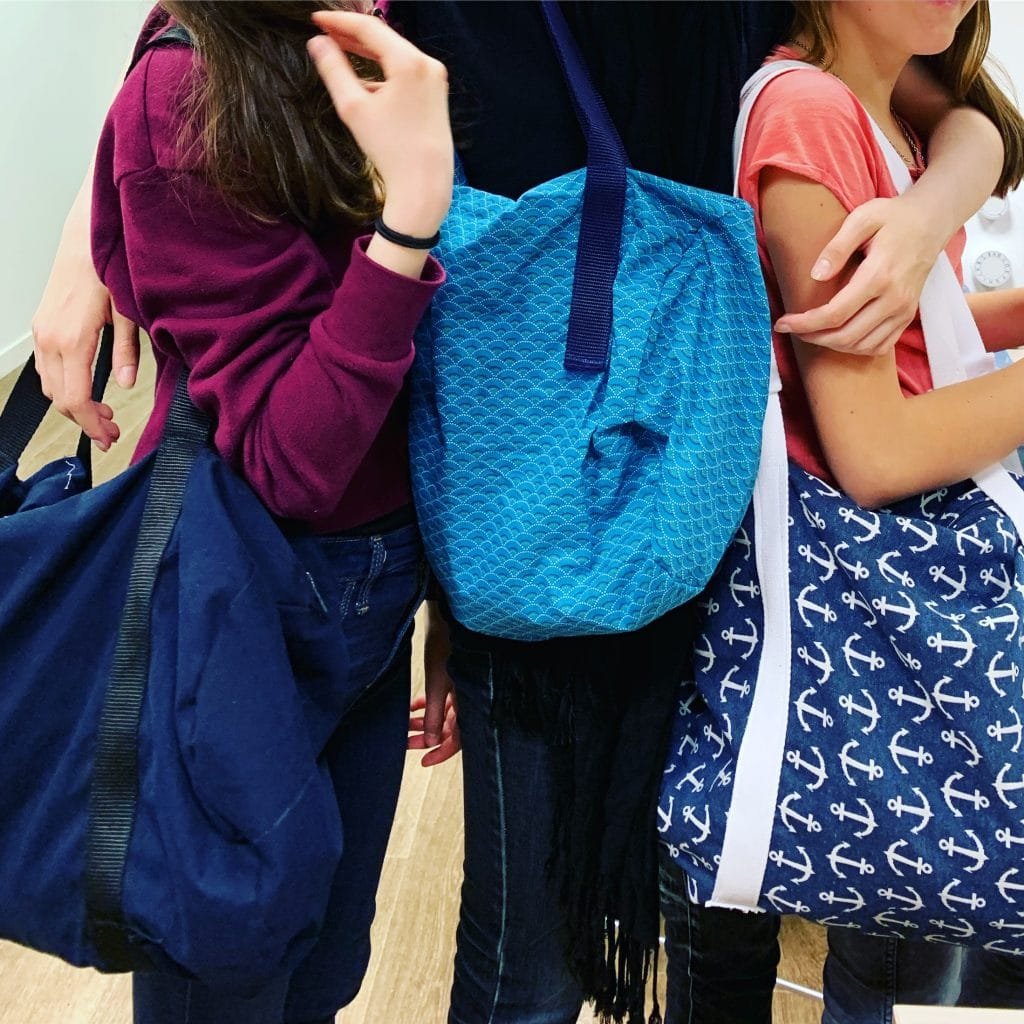 couture cours ados sac polochon coudre machine